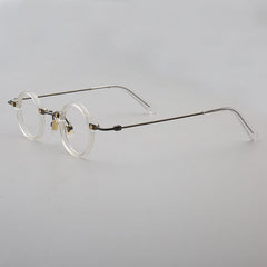 Tatsuo Retro Small Round Acetate Eyeglasses Round Frames Southood Clear 