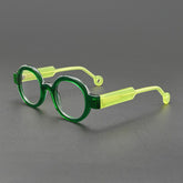 Tatt Retro Acetate Glasses Frame Round Frames Southood Clear Green