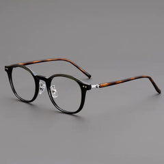 Taylor TR90 Vintage Eyeglass Frame Oval Frames Southood Black Leopard