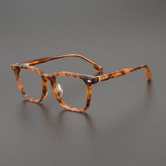 Ted Acetate Square Glasses Frame Rectangle Frames Southood Leopard