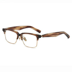Tem Trend Acetate Glasses Frame Rectangle Frames Southood Amber gold 
