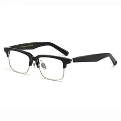Tem Trend Acetate Glasses Frame Rectangle Frames Southood Bright black