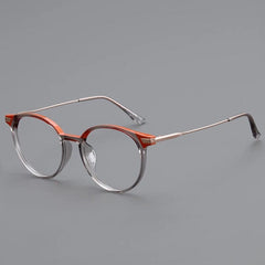 Teo Vintage TR90 Eyeglasses Frame Cat Eye Frames Southood Orange Gray