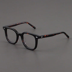 Thorp Vintage Acetate Eyeglasses Frame Rectangle Frames Southood Leopard
