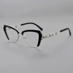Tide Retro Cat Eye Glasses Frame Cat Eye Frames Southood Black