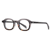 Tilford Vintage TR90 Oavl Eyeglasses Oval Frames Southood Grey Leopard