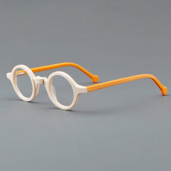 Tim Punk Retro Round Optical Acetate Glasses Frame Round Frames Southood Orange 