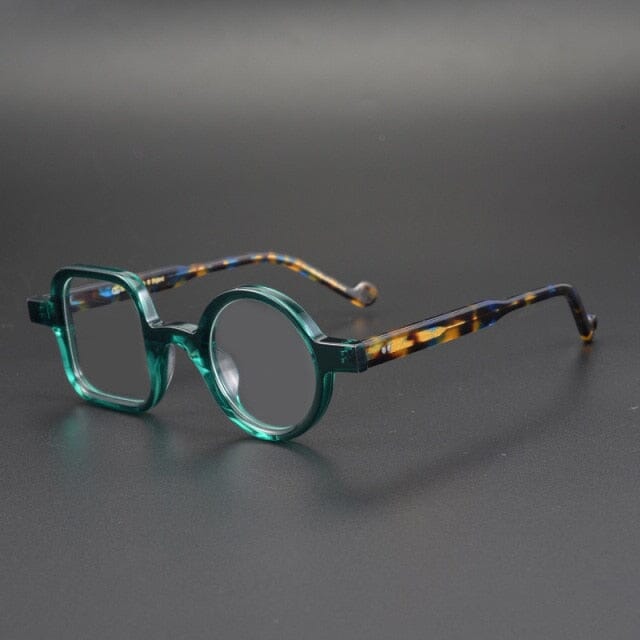 Timo Premium Series Retro Handmade Glasses Frame Geometric Frames Southood Green