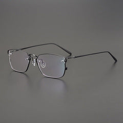 Titan Business Titanium Glasses Frame Rectangle Frames Southood Black