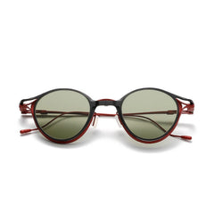 TJ Oval Titanium Glasses Frame With Magnetic Sunglasses Clips Oval Frames Southood Red