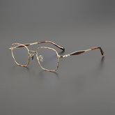 Tomo Vintage Big Square Glasses Frame Rectangle Frames Southood Leopard Gold