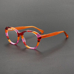 Tori Retro Cat Eye Glasses Frame Cat Eye Frames Southood Orange Leopard