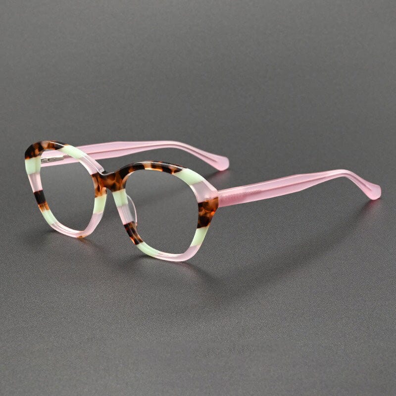 Tori Retro Cat Eye Glasses Frame Cat Eye Frames Southood Pink Leopard
