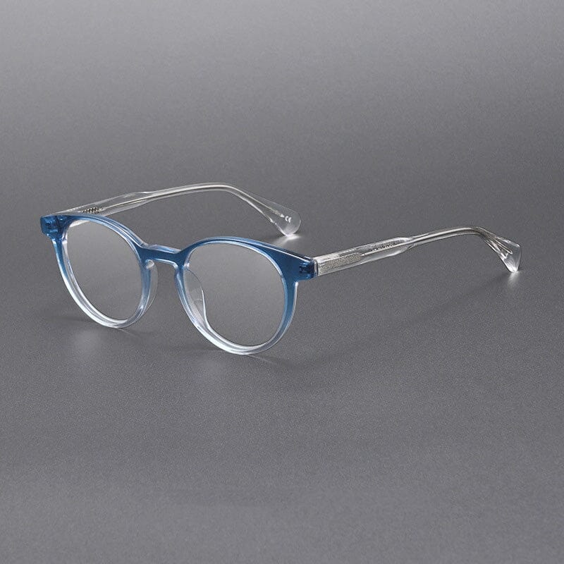 Unai Vintage Acetate Glasses Frame Oval Frames Southood Blue