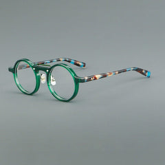 Van Retro Round Acetate Glasses Frame Round Frames Southood Green