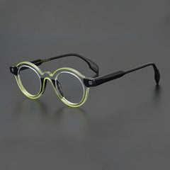 Vianet Vintage Acetate Round Glasses Frame Round Frames Southood Green