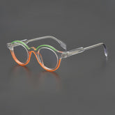 Vianet Vintage Acetate Round Glasses Frame Round Frames Southood Green Orange