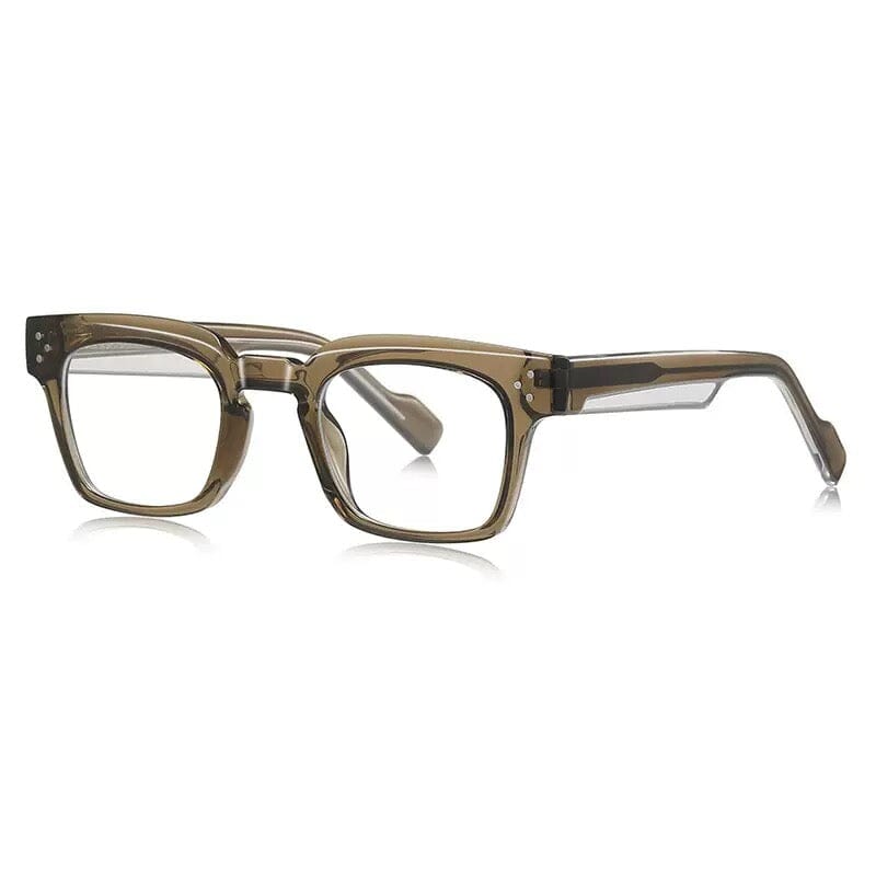 Vince Vintage TR90 Rectangle Eyeglasses Rectangle Frames Southood Clear Tea