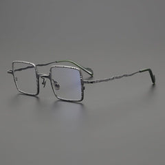 Vox Retro Square Titanium Eyeglasses Frame Rectangle Frames Southood Grey Gun