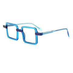 Wacleah Large Square Acetate Eyeglass Frame Rectangle Frames Southood Blue