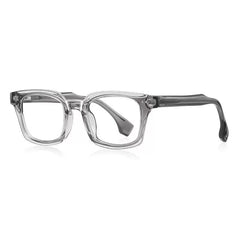 Wain Vintage TR90 Rectangle Eyeglasses Rectangle Frames Southood Gray