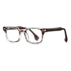 Wain Vintage TR90 Rectangle Eyeglasses Rectangle Frames Southood Leopard