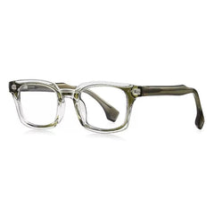 Wain Vintage TR90 Rectangle Eyeglasses Rectangle Frames Southood Olive Green