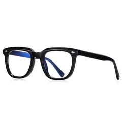 Wilbur Retro Square TR90 Glasses Frame Rectangle Frames Southood Black