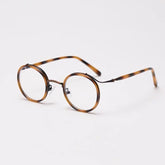 Will TR90 Punk Retro Round Glasses Frame Round Frames Southood C3Leopard