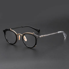 Wren Titanium Retro Hand Made Glasses Frame Cat Eye Frames Southood Gun-gold