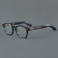 Wylie Retro Acetate Glasses Frame Oval Frames Southood Stripe