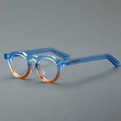 Xanto Vintage Acetate Glasses Frame Round Frames Southood Blue-brown 