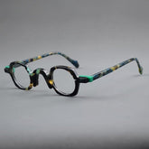 Xuan Vintage Acetate Glasses Frame Geometric Frames Southood Leopard