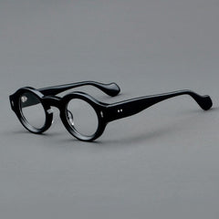 Yuki Vintage Acetate Glasses Frame Round Frames Southood Black