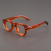 Zain Vintage Acetate Glasses Frame Oval Frames Southood Brown