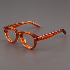 Zain Vintage Acetate Glasses Frame Oval Frames Southood Brown