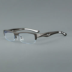 Ziv Square Half Glasses Frame Rectangle Frames Southood Gray