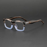 Zizou High Quality Vintage Acetate Glasses Rectangle Frames Southood Tea Stripe