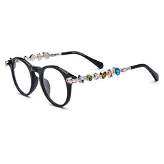Opal Vintage Rhinesotne Cat Eye Glasses Frame
