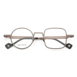 Alden Personality Brand Quality Metal Punk Glasses Frame