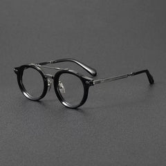 Avicii Acetate Titanium Round Glasses Frame