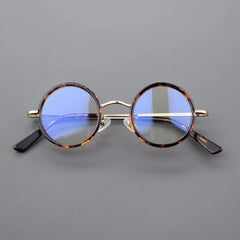 Boney Round Titanium Eyeglasses Frame