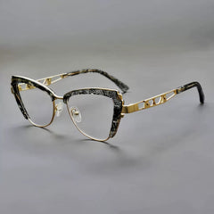 Tide Retro Cat Eye Glasses Frame