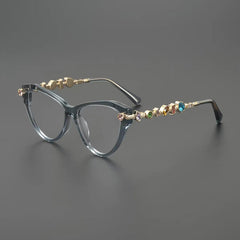 Ruby Vintage Rhinesotne Cat Eye Glasses Frame
