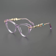 Ruby Vintage Rhinesotne Cat Eye Glasses Frame
