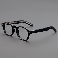 Abaan TR90 Vintage Square Eyeglasses Frame Rectangle Frames Southood Black 