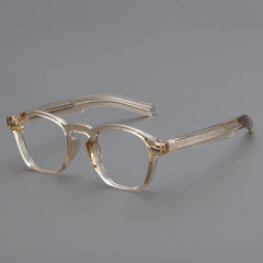 Abaan TR90 Vintage Square Eyeglasses Frame Rectangle Frames Southood Champagne 