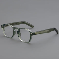 Abaan TR90 Vintage Square Eyeglasses Frame Rectangle Frames Southood Green 