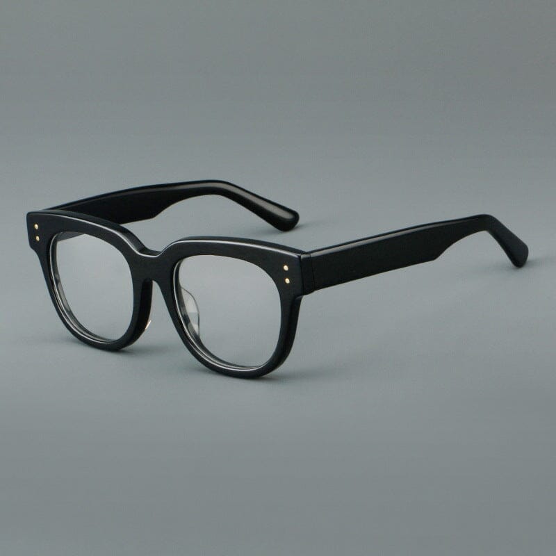 Abbas Vintage Acetate Glasses Frames Round Frames Southood Black 