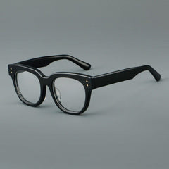 Abbas Vintage Acetate Glasses Frames Round Frames Southood Black 